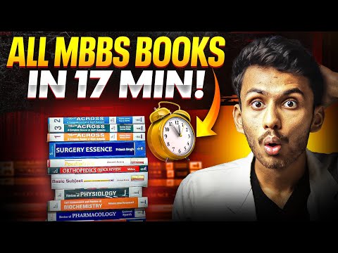 Books in MBBS from 1st Year to Final Year!😱| MBBS Syllabus