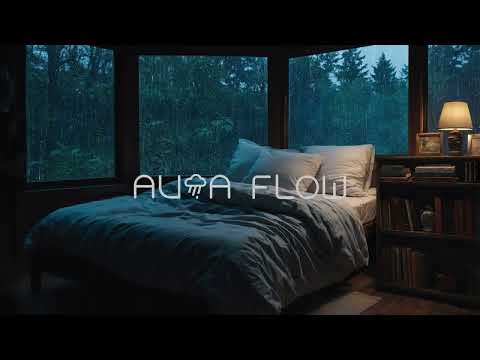 Peaceful Rain Ambience for Sleep | Bedroom Relaxing Rainstorm Sounds for Sleep & Study, no thunder