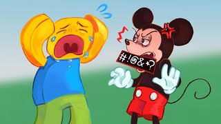 TERRORIZING PLAYERS as MICKEY on ROBLOX VOICE CHAT