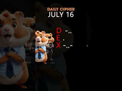 Hamster Kombat Daily Cipher 16 July #hamsterkombat TODAY