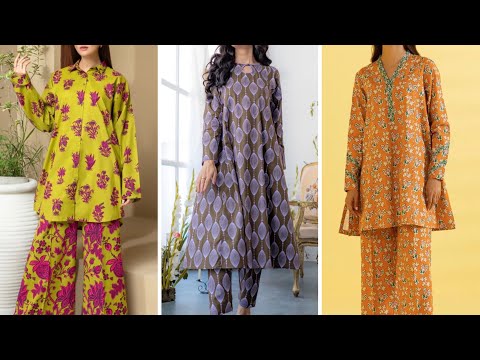 30+ Two piece printed suit designs|Printed suit designs|Same print dress designs