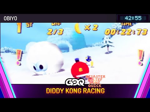 Diddy Kong Racing by Obiyo in 42:55 - Disaster Relief Done Quick 2024