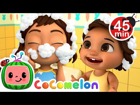 Nina's Big Bubble Bath Song! + More Nina's Familia! | CoComelon Nursery Rhymes & Songs