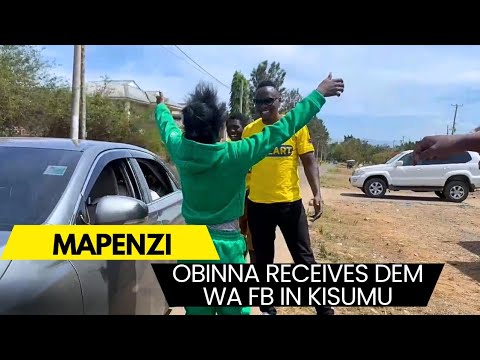 Oga Obinna Receives Dem Wa Facebook With Big Hug After Arriving In Kisumu