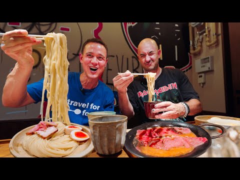 DEATH LEVEL RAMEN in Tokyo!! 🌶️ 💀 w/ Ramen Beast (He's Eaten 4,000 Bowls of Ramen!!)