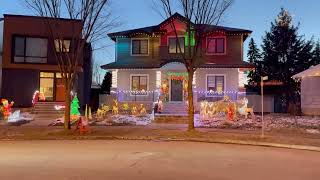 Candy Cane Lane Magic: A Festive Tour of Enchanting Christmas Lights in Edmonton, Canada 🎄✨