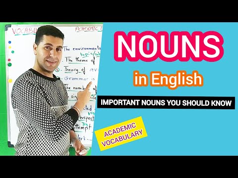 NOUNS in English | English for Academic Purposes