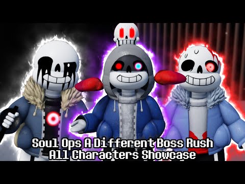 VERY COOL ROBLOX UNDERTALE GAME GAME!!! Soul Ops A Different Boss Rush All Characters Showcase