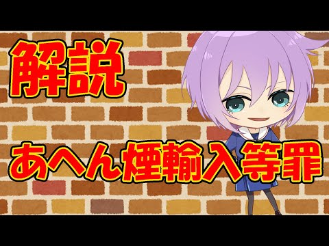 【０から学ぶ刑法】あへん煙輸入等罪【解説動画】