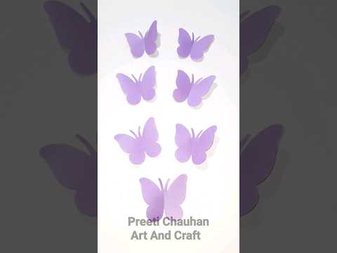 How To Make Paper Butterfly | Very Easy Paper Butterfly Making Idea | Butterfly Craft #shorts