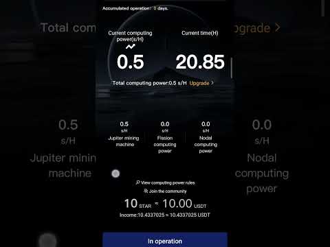 free Current computing power s/h 0.5 #miningbchgratis #gratis #starcoin