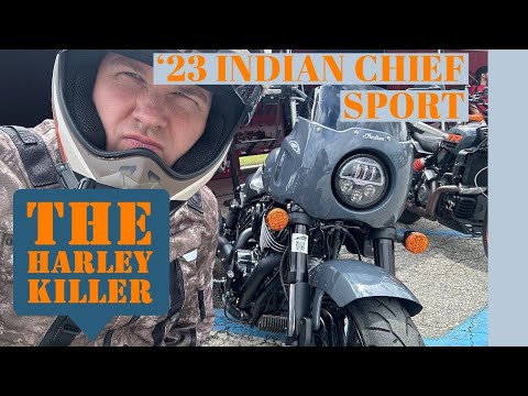 23 Indian Chief Sport TEST RIDE AND REVIEW!! FAST Harley Death