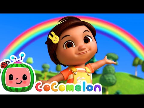 Rainbow Song | with Nina and JJ | Cocomelon Nursery Rhymes for Kids