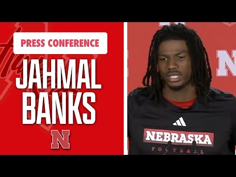 Nebraska Football WR Jahmal Banks meets with the media on Tuesday ahead of Ohio State I GBR