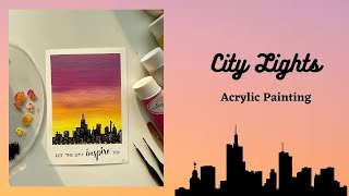 City Lights | Acrylic Painting by Paintology