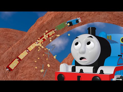 TOMICA Thomas & Friends Slow Motion Crashes: Thomas Does a LOOP THE LOOP! (Draft Animation - BTS)