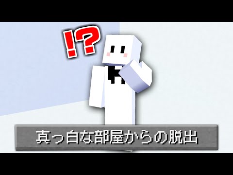 真っ白な部屋からの脱出【マインクラフト】