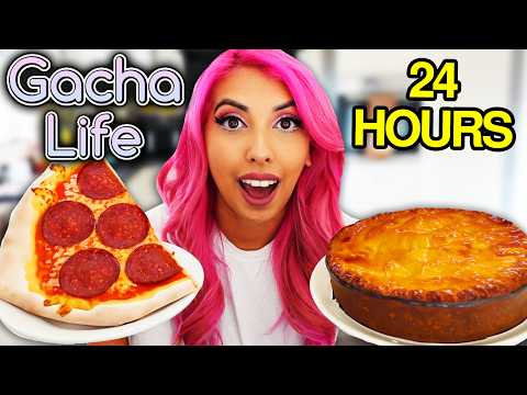 i ate GACHA LIFE FOODS for 24 hours