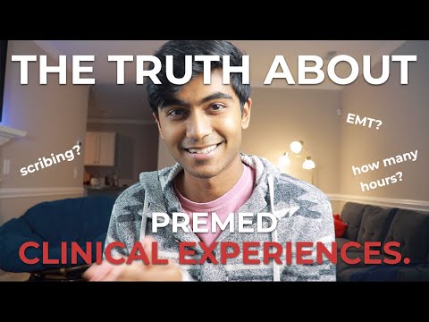 How to get Clinical Experience/Hours as a Premed for Medical School with examples!