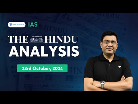 The Hindu Newspaper Analysis LIVE | 23rd October | UPSC Current Affairs Today | Mukesh Jha