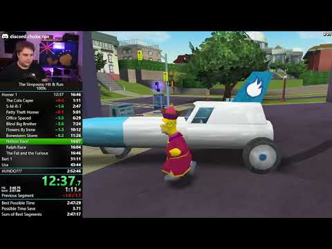 The Simpsons: Hit & Run 100% Speedrun 2:51:32