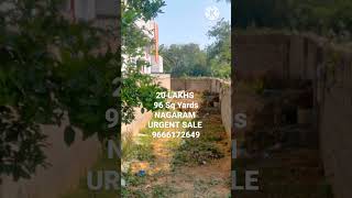 20 Lakhs, 96 Sq Yards, Nagaram, Hyderabad, 9666172649 #plots #below30lakhs