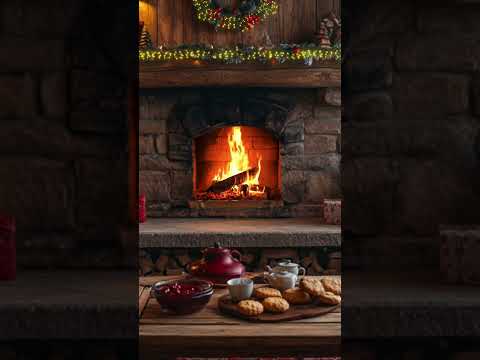 Holiday Ambience Fireplace 🔥 Relaxing Instrumental Christmas