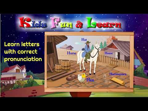 English Alphabet letter-H learning with easy way