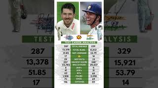 Sachin Tendulkar vs Ricky Ponting - Test Analysis 🗿