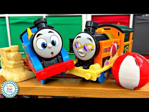 Thomas and Friends All Engines GO Worlds Strongest Engine At The Beach Nia