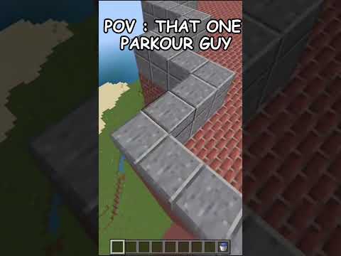 Pov : That one parkour guy in your friend circle 🗿🗿 I #minecraftshorts #minecraft #mcpe #mcpehindi