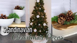 Scandinavian Christmas Decor 2020| Decorating My Living Room + Kitchen For the Holidays