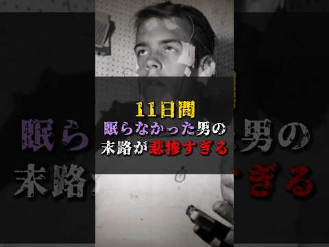 【ゆっくり解説】11日間眠らなかった男の末路が悲惨すぎる  #都市伝説 #ゆっくり解説