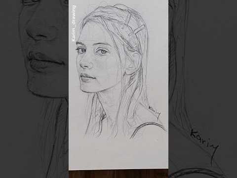 draw a portrait using loomis method #loomismethod  #drawingtutorial