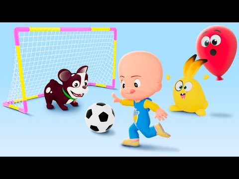 Football with Cuquin and Ghost | Cuquin’s hungry bus | Toddlers Learning | Cleo & Cuquin