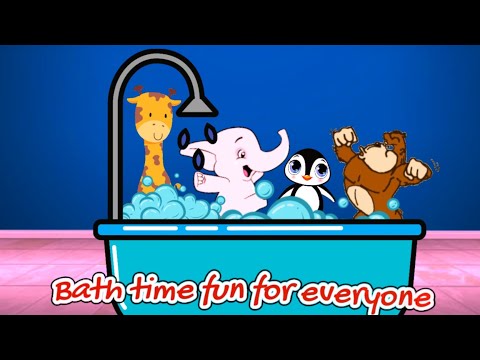 Bath Song - Kids Song - animal bath song for kids