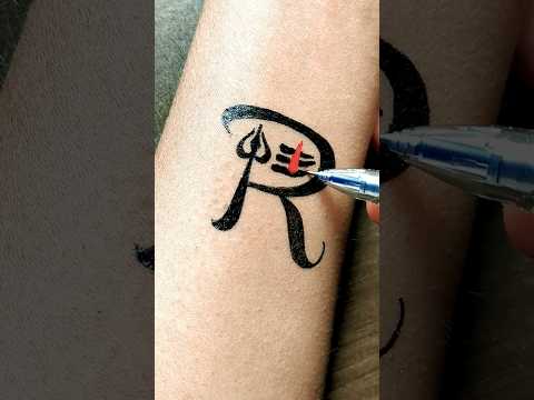 Mahakal + R letter tattoo idea....#tattoo #viral #art #easytattoo #diytattoo #tattoodesignsforman