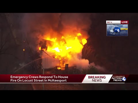 Home engulfed in flames in McKeesport