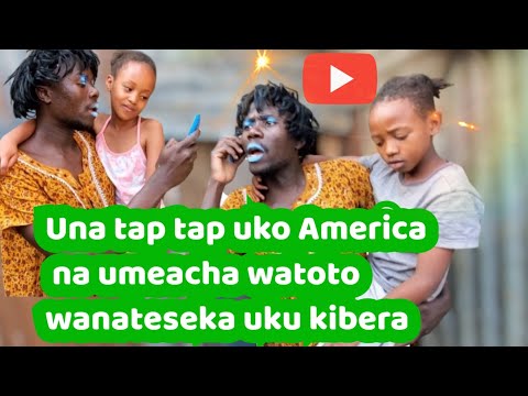 Unaniachia watoto  hapa wanateseka na wewe una tap  tap uko America