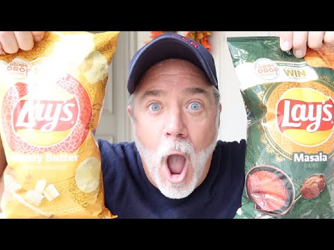 TRYING THE NEW LAYS BUTTER HONEY & MASALA CHIPS!