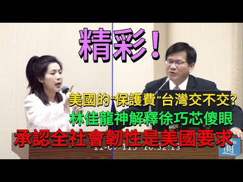 被追問美國的“保護費”台灣到底付不付 林佳龍慌亂中爆出驚天內幕