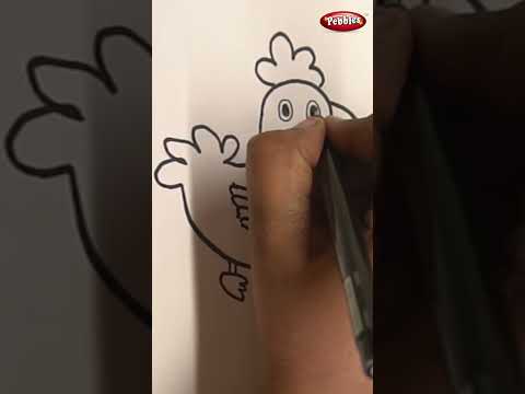 How to Draw a Cock I Hen Easy Drawing Shorts 24