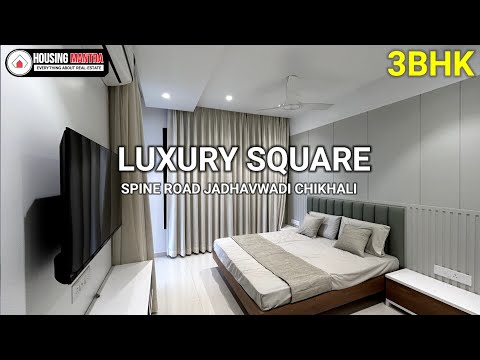 Luxury square 3bhk sample flat |flat for sale in spine road