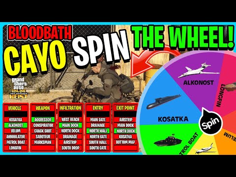 Worlds Hardest CAYO PERICO Spin The Wheel! GTA 5 Online