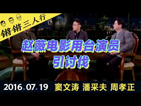 锵锵三人行20160719赵薇电影用台演员引讨伐(窦文涛 潘采夫 周孝正)