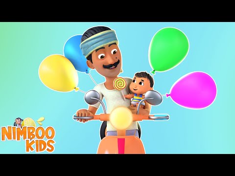 Papa Ka Scooter, पापा का स्कूटर, Hindi Cartoon Nursery Rhymes and Kids Songs