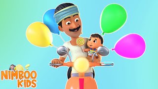 Papa Ka Scooter, पापा का स्कूटर, Hindi Cartoon Nursery Rhymes and Kids Songs