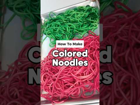 How To Dye Noodles to Make Colored Noodles 🌈 60 Days of Summer - Day 46 #shorts