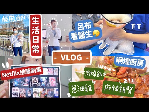 VLOG☀️在家做什麼🤟🏻推薦劇集🔥呂布抑鬱要看醫生?🥲啊煌廚房🤤蔥油雞+辣炒雞腎+肉燥飯😍🧸Heyman Lam🧸(ft. lululemon ）