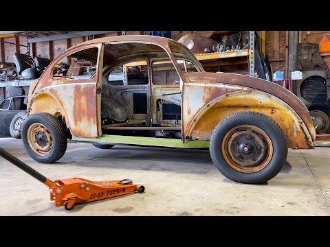 1965 VW Beetle Restoration - Metal Work A-Pillar